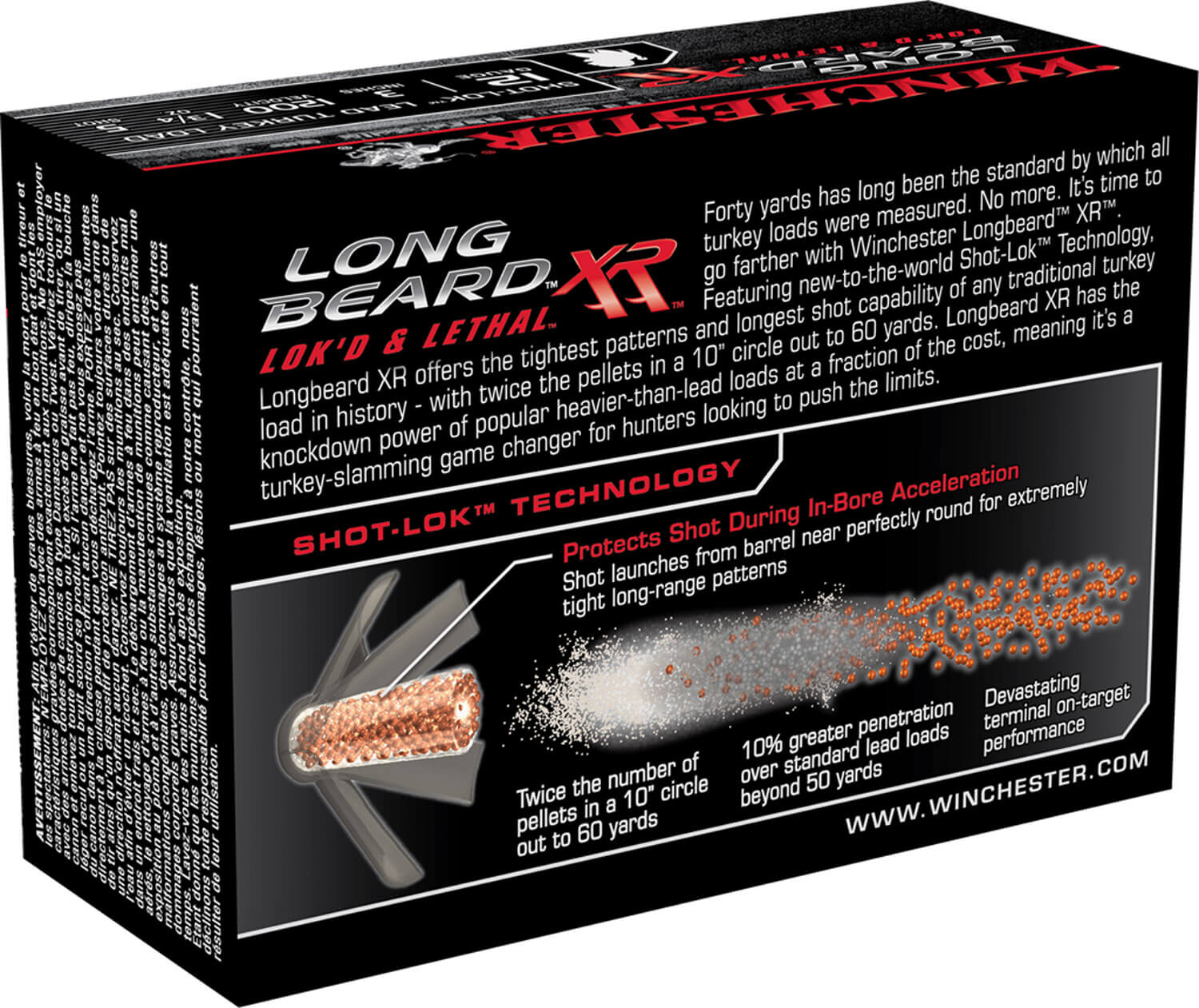 Winchester Ammo STLB1235 Long Beard XR Shot-Lok 12 Gauge 3" 1 3/4 oz 1200 fps 5 Shot 10rd Box - Image 2