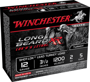 Winchester Ammo STLB12L5 Long Beard XR Shot-Lok 12 Gauge 3.50" 2 oz 1200 fps 5 Shot 10rd Box