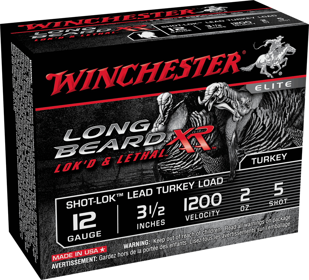 Winchester Ammo STLB12L5 Long Beard XR Shot-Lok 12 Gauge 3.50" 2 oz 1200 fps 5 Shot 10rd Box