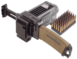 Caldwell 397488 Magazine Charger 223 Rem/204 Ruger/300 BO/5.56x45mm NATO 50rd Compatible w/AR-15 Magazines Smoke Polycarbonate Caldwell 397488 Magazine Charger 223 Rem/204 Ruger/300 BO/5.56x45mm NATO 50rd Compatible w/AR-15 Magazines Smoke Polycarbonate