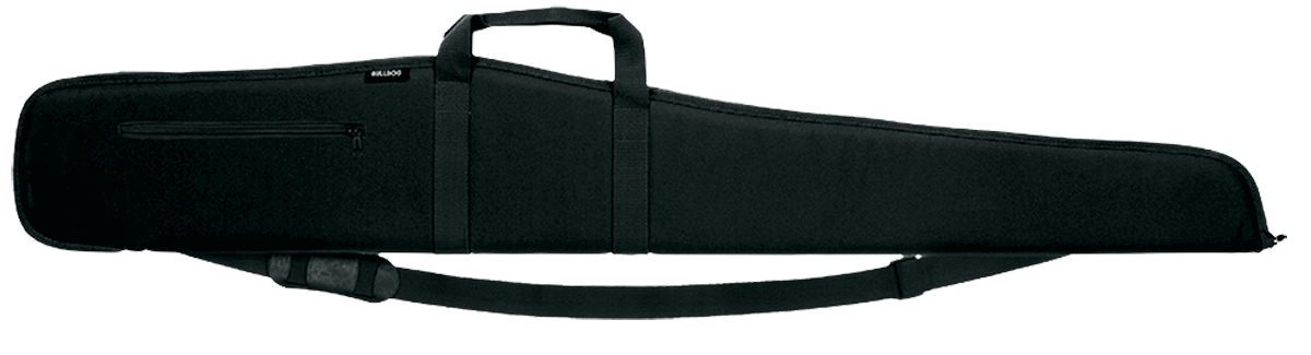 Bulldog BD280 Extreme Shotgun Case made of Water-Resistant Nylon with Black Finish 2.25" Foam Padding Full Length Zipper Fur Lining & Removable Shoulder Strap 52" L