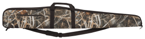 Bulldog BD284 Extreme Shotgun Case made of Water-Resistant Nylon with Realtree Max-5 Finish & Brown Trim 2.25" Foam Padding Full Length Zipper Fur Lining & Removable Shoulder Strap 52" L