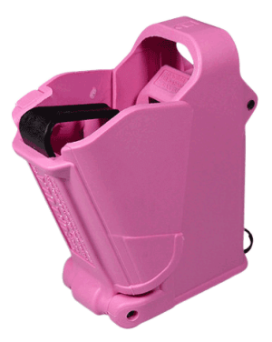 Maglula UP60P UpLULA Loader & Unloader Double & Single Stack Style made of Polymer with Pink Finish for 9mm Luger 45 ACP Pistols