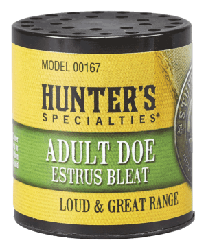 Hunters Specialties 00167 Adult Doe Estrus Can Call Doe Sounds Attracts Deer Black