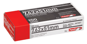 Aguila 1E762110 Target & Range Rifle 7.62x51mm NATO 150 gr Full Metal Jacket Boat Tail 20rd Box