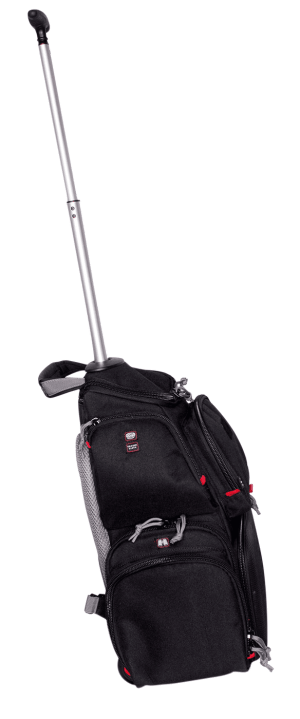 GPS Bags 1711ROBP Handgunner Rolling Backpack Black 600D Polyester Holds 4 Handguns