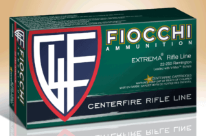Fiocchi 22250HVB Field Dynamics V-Max 22-250 Rem 40 gr Hornady V-Max (VMX) 20rd Box