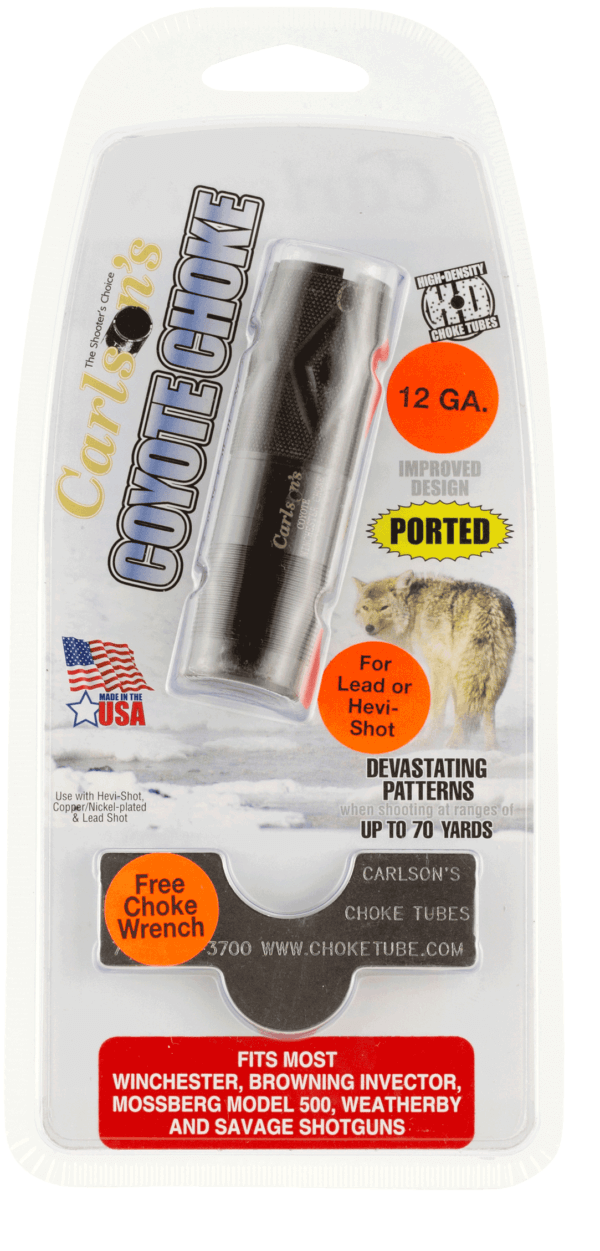 Carlsonās Choke Tubes 30040 Coyote 12 Gauge Ported 17-4 Stainless Steel Carlsonās Choke Tubes 30040 Coyote 12 Gauge Ported 17-4 Stainless Steel