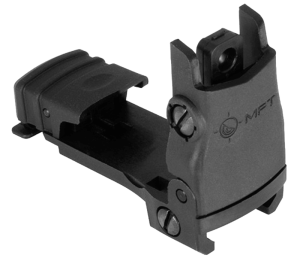 Mission First Tactical BUPSWR Flip Up Rear Sight Black Folding AR-Platform