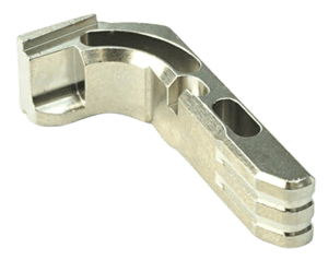 Cross Armory CRGMCSV Mag Catch  Extended Glock Gen1-3/P80 Silver Anodized Aluminum