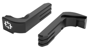 Cross Armory CRGMCBK Mag Catch  Extended Compatible w/Glock Gen1-3/P80 Black Anodized Aluminum