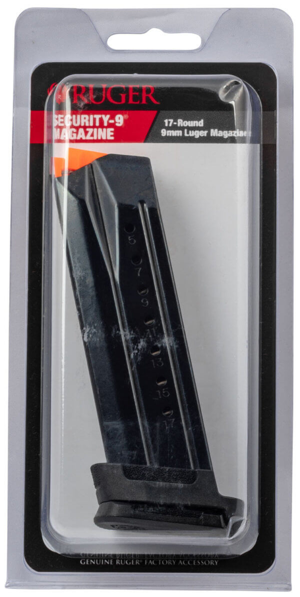 Ruger 90675 Security-9  17rd 9mm Luger Blued Steel