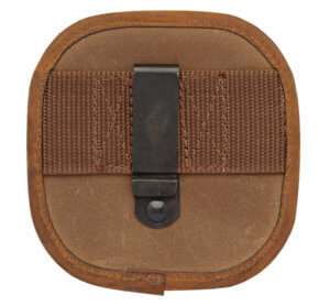 Browning 121040084 Santa Fe Shell Carrier Tan Canvas w/Leather Accents   Capacity 1 Box  Belt Clip Mount