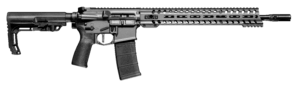 Patriot Ordnance Factory 01645 Minuteman Direct Impingement 5.56x45mm 30+1 16.50″ Nitride Treated Threaded Barrel  Tungsten Cerakote Receiver  Synthetic 6 Position MFT Minimalist Stock