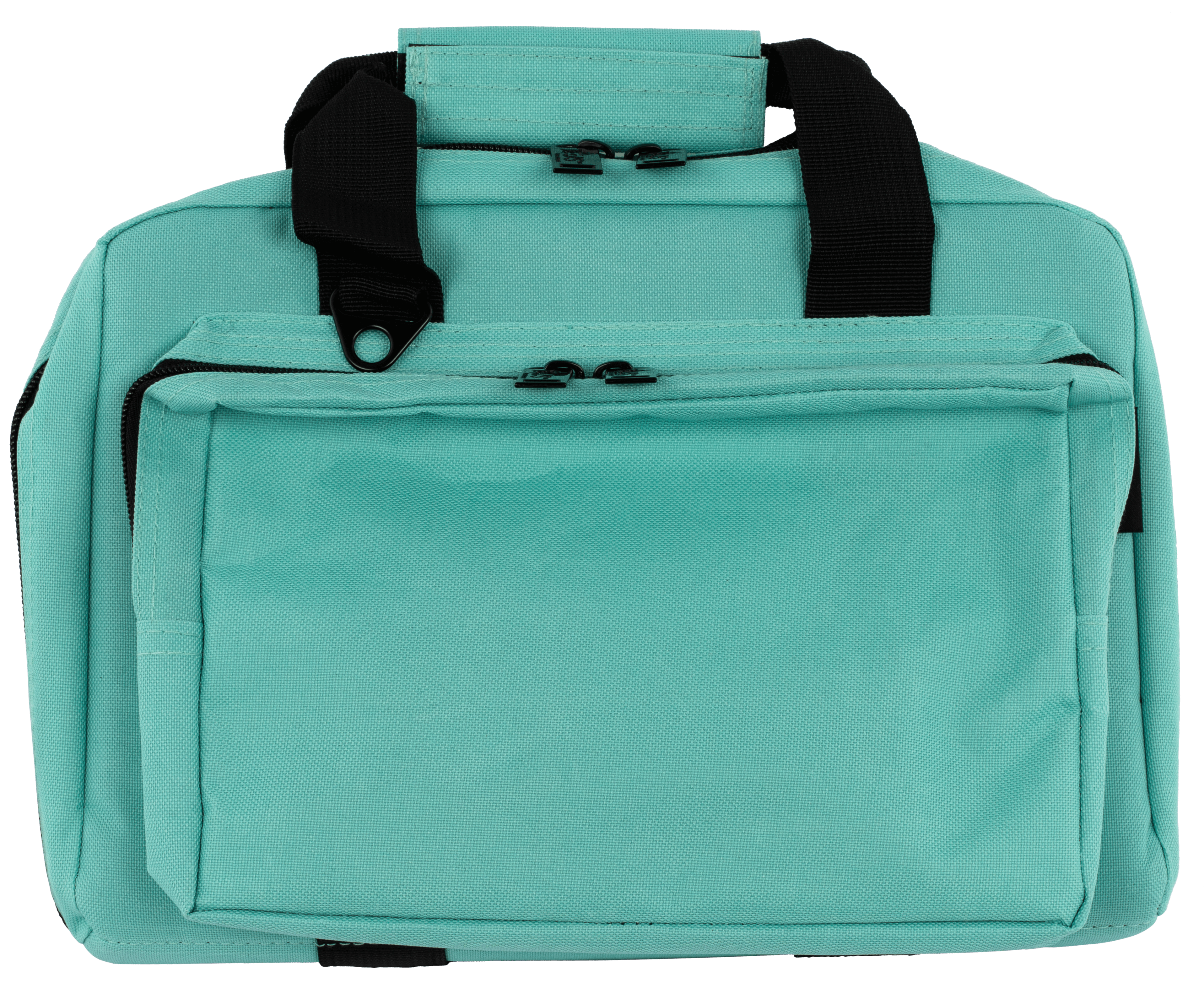 US PeaceKeeper P21102 Mini Range Bag Water Resistant Robin’s Egg Blue 600D Polyester with 8 Mag Pockets Lockable Zippers & Wraparound Handles 12.75″ L x 8.75″ H x 3″ D Exterior Dimensions US PeaceKeeper P21102 Mini Range Bag Water Resistant Robin’s Egg Blue 600D Polyester with 8 Mag Pockets Lockable Zippers & Wraparound Handles 12.75″ L x 8.75″ H x 3″ D Exterior Dimensions