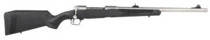 Savage Arms 57044 110 Brush Hunter 375 Ruger 3+1 20″  Matte Stainless  Synthetic Stock  Iron Sights