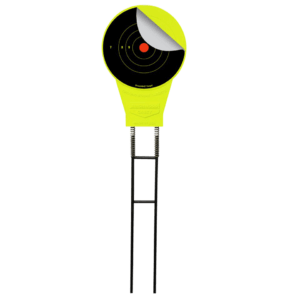 Birchwood Casey 48028 Ground Strike Belly Dancer Pistol/Rifle Metal Yellow Bullseye Illustration Impact Enhancement Motion Includes Targets