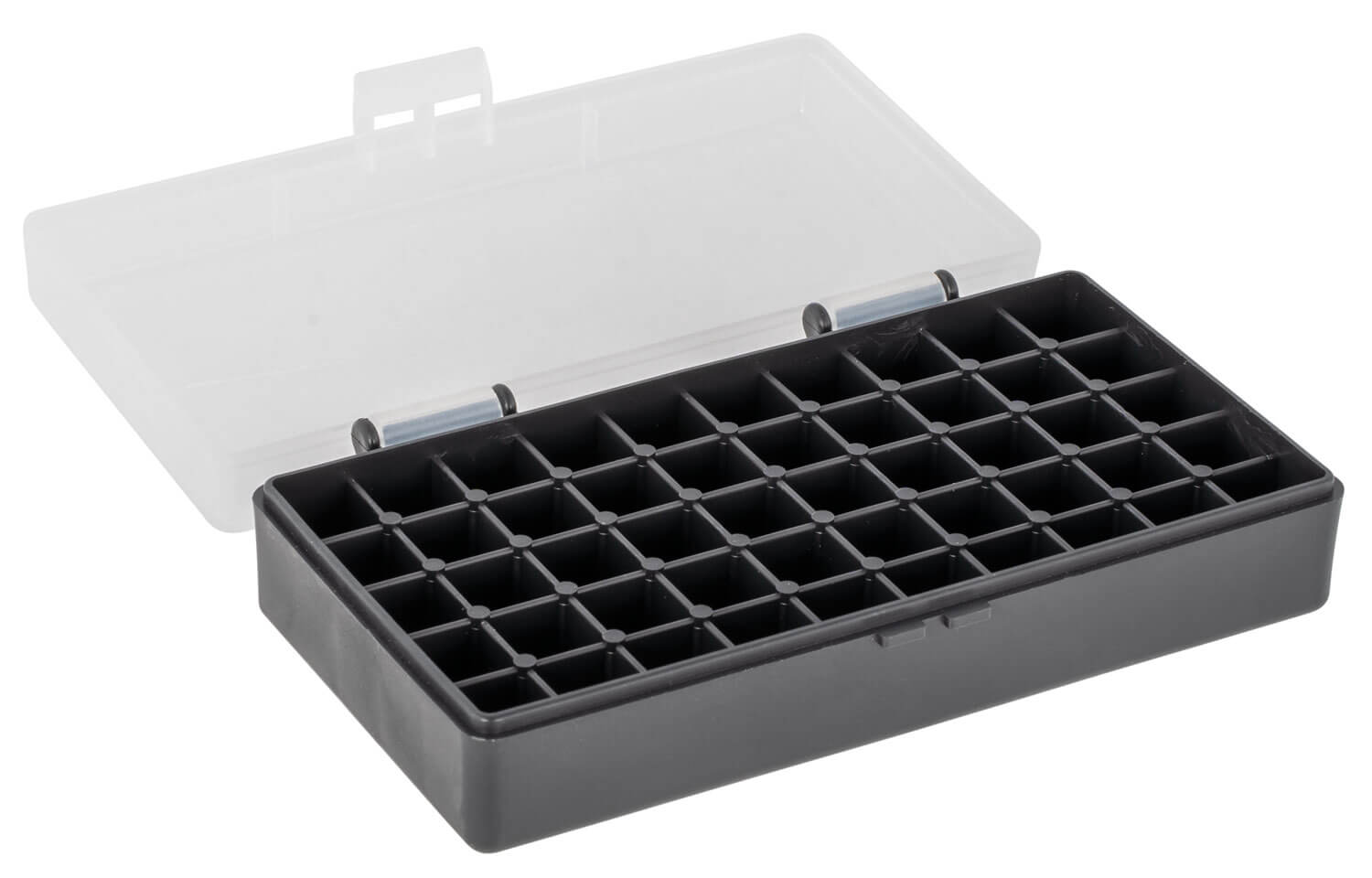 Berry’s 67425 Ammo Box 40 S&W/45 ACP Clear/Black Polypropylene 50rd Berry’s 67425 Ammo Box 40 S&W/45 ACP Clear/Black Polypropylene 50rd