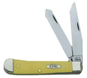 Case 00161 Trapper 3.25″/3.27″ Folding Clip Point/Spey Plain Tumble Polish Chrome Vanadium Steel Blade/Yellow Synthetic Handle Case 00161 Trapper 3.25″/3.27″ Folding Clip Point/Spey Plain Tumble Polish Chrome Vanadium Steel Blade/Yellow Synthetic Handle