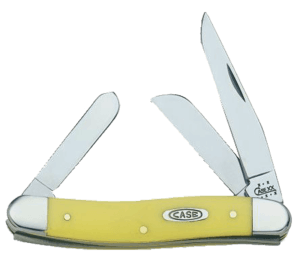 Case 00035 Stockman Medium 2.57″/1.88″/1.71″ Folding Clip/Sheepsfoot/Spey Plain Tumble Polish Chrome Vanadium Steel Blade/Yellow Synthetic Handle Case 00035 Stockman Medium 2.57″/1.88″/1.71″ Folding Clip/Sheepsfoot/Spey Plain Tumble Polish Chrome Vanadium Steel Blade/Yellow Synthetic Handle