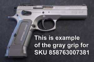 SAR USA K12STSP K12 Sport 9mm Luger 17+1 4.70″ Stainless Target Crown Steel Barrel  Stainless Steel Serrated Slide  Stainless Steel Frame w/Beavertail  Gray Polymer Grip  Manual Thumb Safety  Right Hand