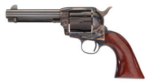 Taylors & Company 555149DE 1873 Cattleman Gunfighter 45 Colt (LC) Caliber with 4.75″ Blued Finish Barrel 6rd Capacity Blued Finish Cylinder Color Case Hardened Finish Steel Frame Walnut Army Size Grip & Overall Taylor Polish Taylors & Company 555149DE 1873 Cattleman Gunfighter 45 Colt (LC) Caliber with 4.75″ Blued Finish Barrel 6rd Capacity Blued Finish Cylinder Color Case Hardened Finish Steel Frame Walnut Army Size Grip & Overall Taylor Polish
