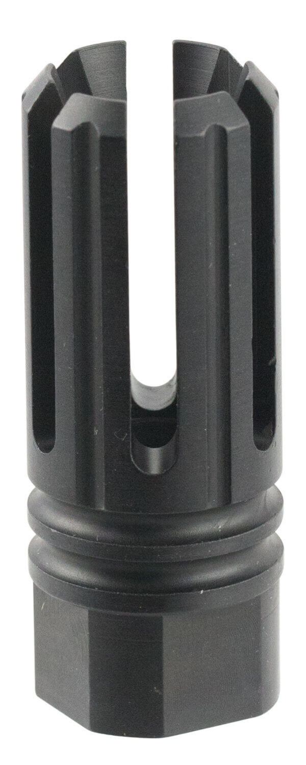 TacFire MZ10053BN 6 Prong Flash Hider Black Nitride Steel with 5/8″-24 tpi Threads  2.22″ OAL & 0.87″ Diameter for 308 Win AR-10