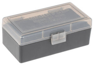 Berry’s 92948 Ammo Box  38 Special/357 Mag Smoke/Black Polypropylene 50rd