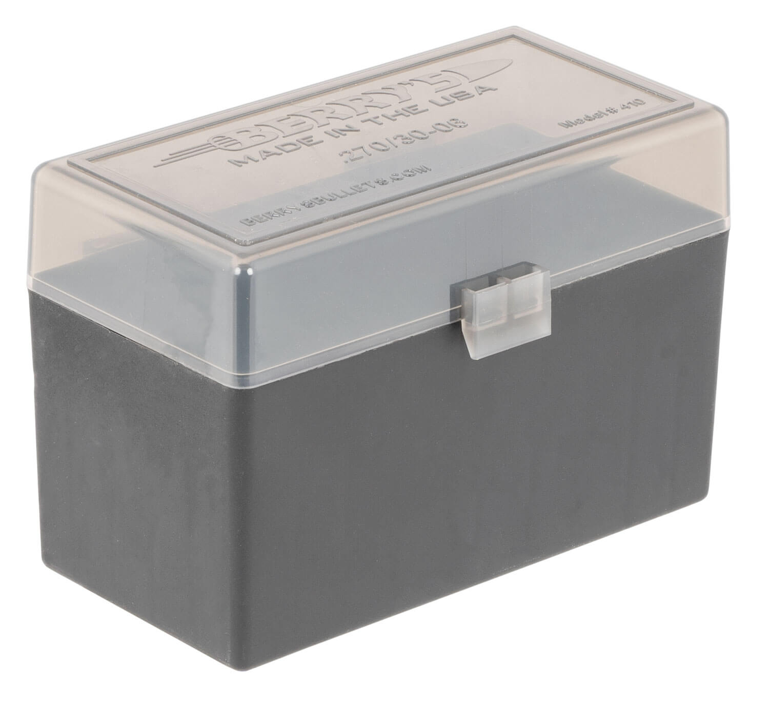 Berry’s 32019 Ammo Box 270 Win/30-06 Springfield Smoke/Black Polypropylene 50rd Berry’s 32019 Ammo Box 270 Win/30-06 Springfield Smoke/Black Polypropylene 50rd