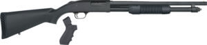 Mossberg 50698 590 Persuader 20 Gauge 6+1 3″ 18.50″ Cylinder Bore Barrel  Matte Blued Metal Finish  Drilled & Tapped Receiver  Synthetic Stock