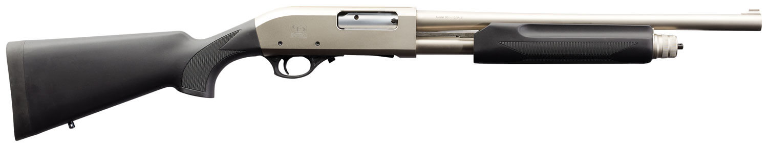 Charles Daly 930228 301 Tactical 12 Gauge Pump 3″ 5+1 18.50″ Black Vent Rib Barrel Nickel Aluminum Receiver Fixed Black Synthetic Stock Charles Daly 930228 301 Tactical 12 Gauge Pump 3″ 5+1 18.50″ Black Vent Rib Barrel Nickel Aluminum Receiver Fixed Black Synthetic Stock
