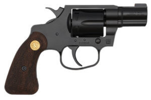 Colt Mfg COBRAMB2WBB Night Cobra  38 Special +P 6 Shot 2″ Matte Black Ion Bond Steel Barrel  Cylinder & Frame  Wood Grip