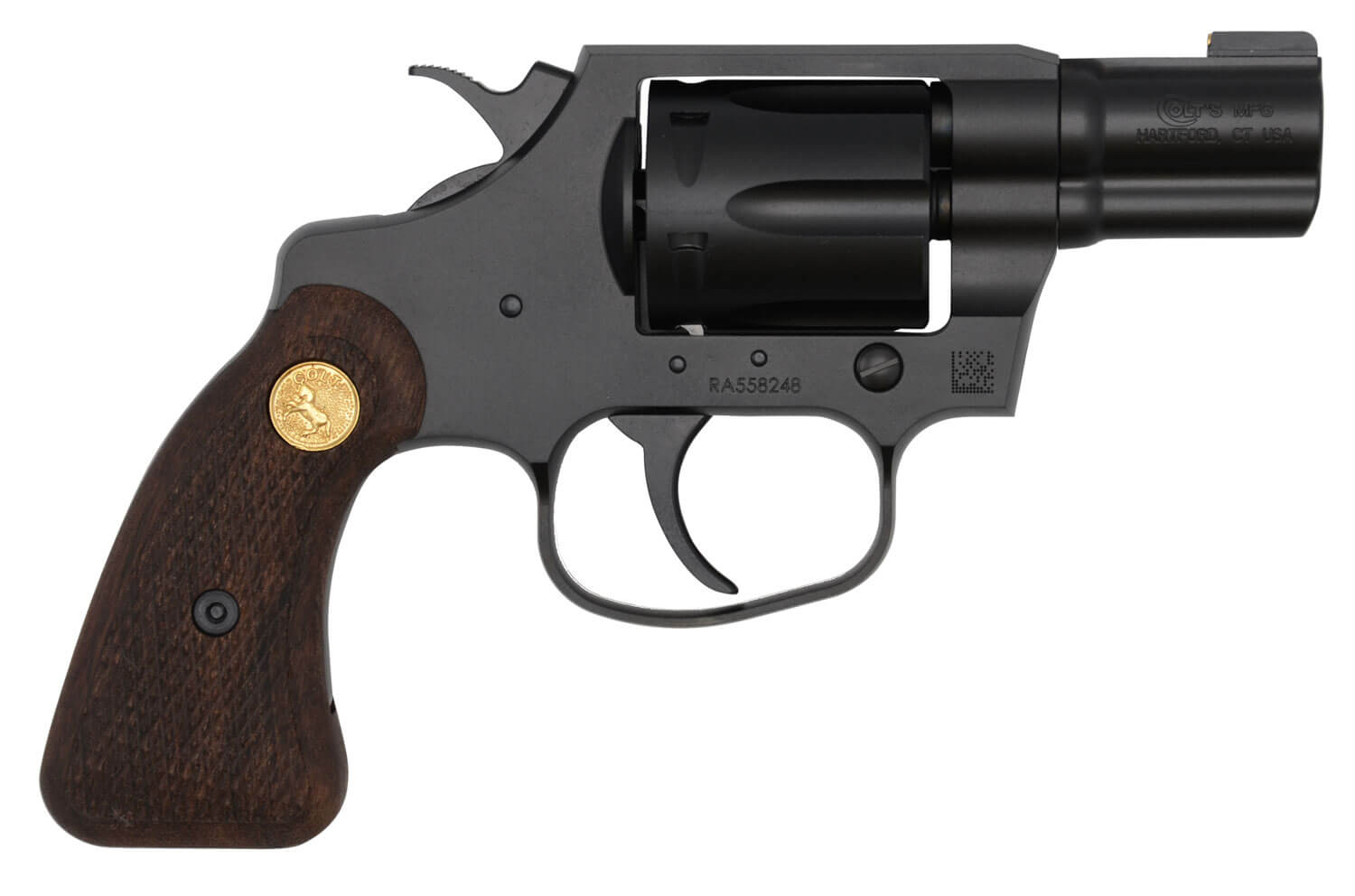 Colt Mfg COBRAMB2WBB Night Cobra 38 Special +P 6 Shot 2″ Matte Black Ion Bond Steel Barrel Cylinder & Frame Wood Grip Colt Mfg COBRAMB2WBB Night Cobra 38 Special +P 6 Shot 2″ Matte Black Ion Bond Steel Barrel Cylinder & Frame Wood Grip