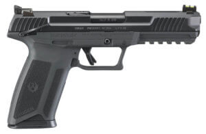 Ruger 16401 Ruger-5.7  5.7x28mm 4.94″ Barrel 20+1  Black Polymer Frame With Picatinny Acc. Rail  Drilled & Tapped Lightening Cut Steel Slide  Ambidextrous Safety  Optics Ready
