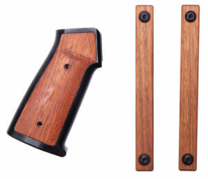 Sharps Bros SBARG01 AR-15 Grip Set Black Cerakote 6061-T6 Aluminum Frame w/Brazilian Cherry Inserts Sharps Bros SBARG01 AR-15 Grip Set Black Cerakote 6061-T6 Aluminum Frame w/Brazilian Cherry Inserts