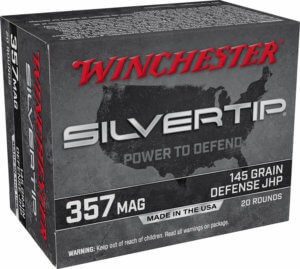 Winchester Ammo W357ST Silvertip 357 Mag 145 gr Silvertip Jacket Hollow Point 20rd Box Winchester Ammo W357ST Silvertip 357 Mag 145 gr Silvertip Jacket Hollow Point 20rd Box