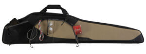 Allen 68246 Sawatch Rifle Case 46″ Black Endura w/Tan Accents  Foam Padding  Accessory Pockets  Lockable Zippers & Plush Tricot Lining