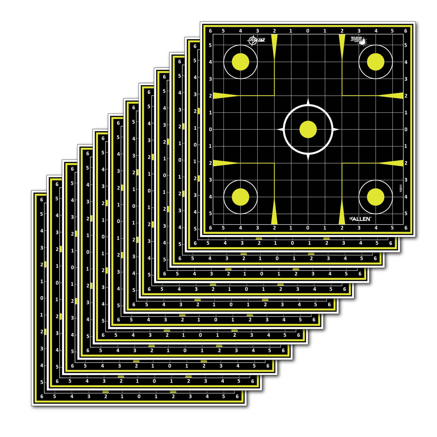 EZ-Aim 15211 Splash Reactive Sight – In – Grid Non-Adhesive 12 Pack EZ-Aim 15211 Splash Reactive Sight – In – Grid Non-Adhesive 12 Pack