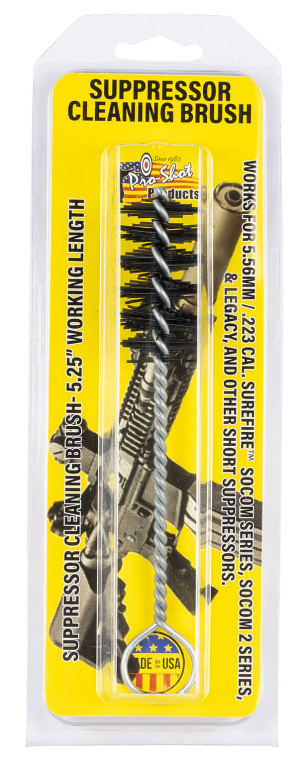 Pro-Shot SPRBRUSH Suppressor Cleaning Brush .223/ 5.56mm Compatible w/Surefire SOCOM Series/SOCOM Series 2/Legacy/Warden Pro-Shot SPRBRUSH Suppressor Cleaning Brush .223/ 5.56mm Compatible w/Surefire SOCOM Series/SOCOM Series 2/Legacy/Warden