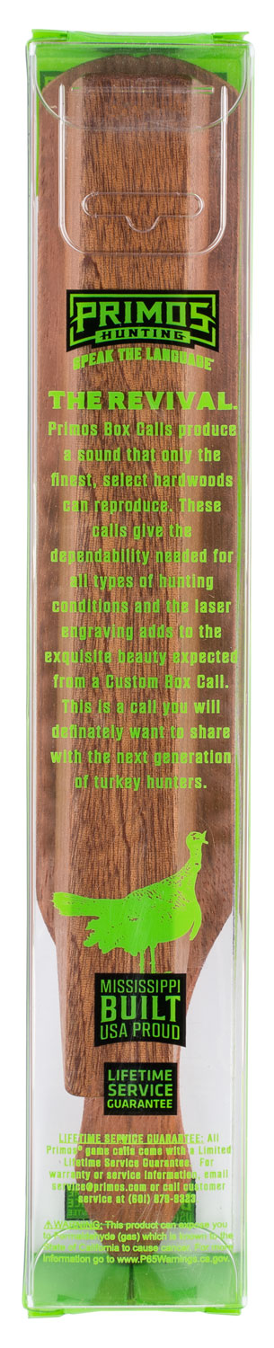 Primos PS262 Revival Box Call Attracts Turkeys Brown Wood Primos PS262 Revival Box Call Attracts Turkeys Brown Wood