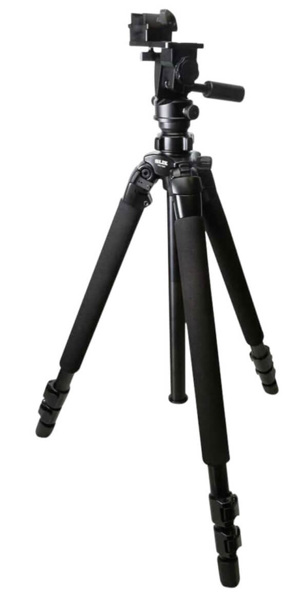 KOPF Jager KJ85003K Folding Tripod K700 Tripod made of Aluminum with Black Finish  Adjustable Reaper Rail  3-Level Leg Extension  21-87 Degree Pan & Tilt