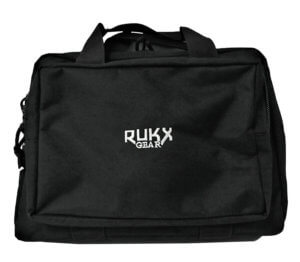 Rukx Gear ATICTDPCB Double Pistol Black 600D Polyester Holds 2 Handguns Rukx Gear ATICTDPCB Double Pistol Black 600D Polyester Holds 2 Handguns