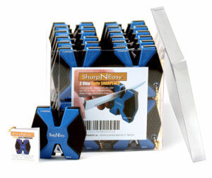 AccuSharp 334CD SharpNEasy 2-Step Sharpener Hand Held Fine/Coarse Ceramic Stone Sharpener Plastic Handle Black/Blue 24 AccuSharp 334CD SharpNEasy 2-Step Sharpener Hand Held Fine/Coarse Ceramic Stone Sharpener Plastic Handle Black/Blue 24