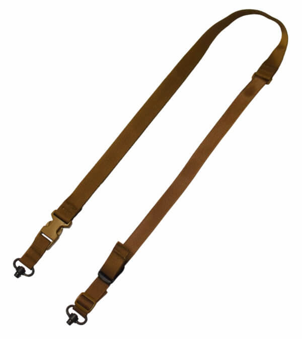 Tacshield T6040CY Tactical Sling made of Coyote Webbing with Two-Point Fast Adjust Design & QD Swivels for Rifle/Shotgun Tacshield T6040CY Tactical Sling made of Coyote Webbing with Two-Point Fast Adjust Design & QD Swivels for Rifle/Shotgun
