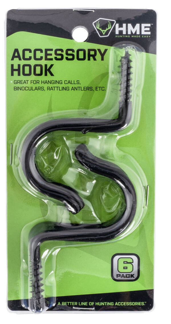 HME HMESAH6 Accessory Hook Single 6 Pack