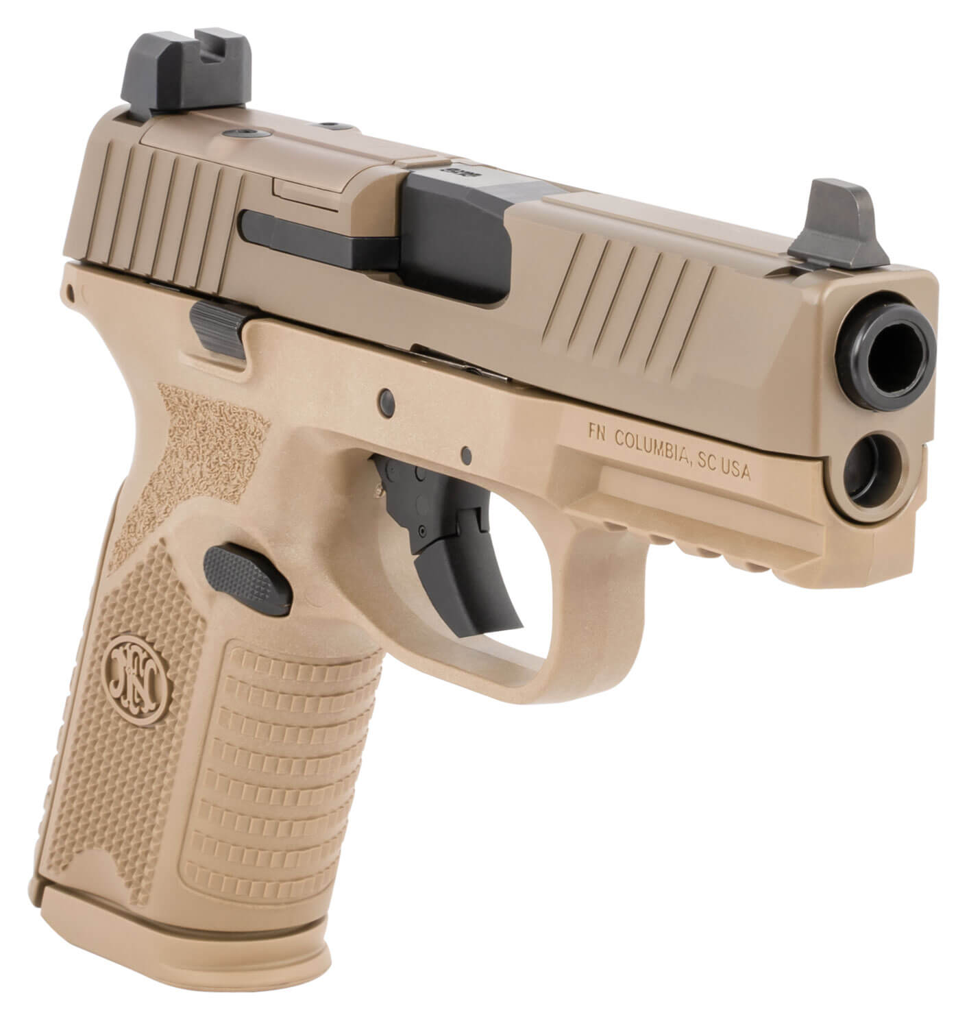 FN 66100741 509 Midsize MRD 9mm Luger 4″ Barrel 15+1 Flat Dark Earth Polymer Frame With Mounting Rail Optic Cut FDE Stainless Steel Slide No Manual Safety Optics Ready FN 66100741 509 Midsize MRD 9mm Luger 4″ Barrel 15+1 Flat Dark Earth Polymer Frame With Mounting Rail Optic Cut FDE Stainless Steel Slide No Manual Safety Optics Ready