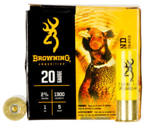Browning Ammo B193512025 BXD Upland 20Gauge 2.75ā³ 1oz 5Shot 25rd Box Browning Ammo B193512025 BXD Upland 20Gauge 2.75ā³ 1oz 5Shot 25rd Box