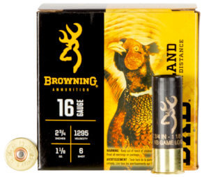 Browning Ammo B193511626 BXD Upland 16Gauge 2.75ā³ 1 1/8oz 6Shot 25rd Box Browning Ammo B193511626 BXD Upland 16Gauge 2.75ā³ 1 1/8oz 6Shot 25rd Box
