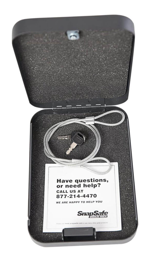 SnapSafe 75220 Lock Box 2XL Key Entry Black Steel 11.50″ L x 8.50″ W x 2.50″ D SnapSafe 75220 Lock Box 2XL Key Entry Black Steel 11.50″ L x 8.50″ W x 2.50″ D