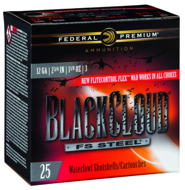 Federal PWBX1473 Black Cloud FS 12Gauge 2.75″ 1 1/8oz 3Shot 25rd Box